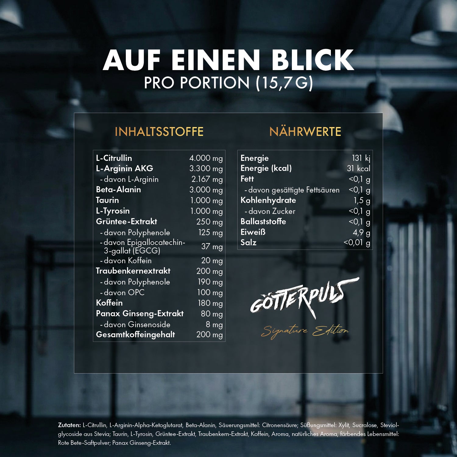 Götterpuls Signature Edition - Pre Workout
