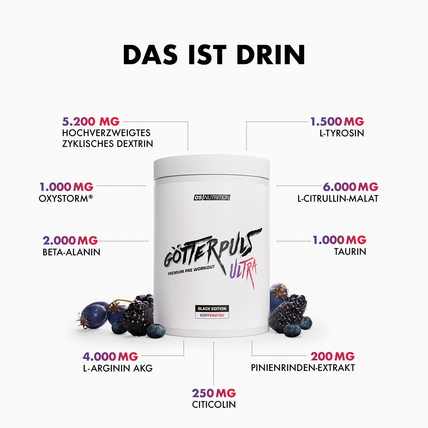 Götterpuls ULTRA - Pre Workout (koffeinfrei)