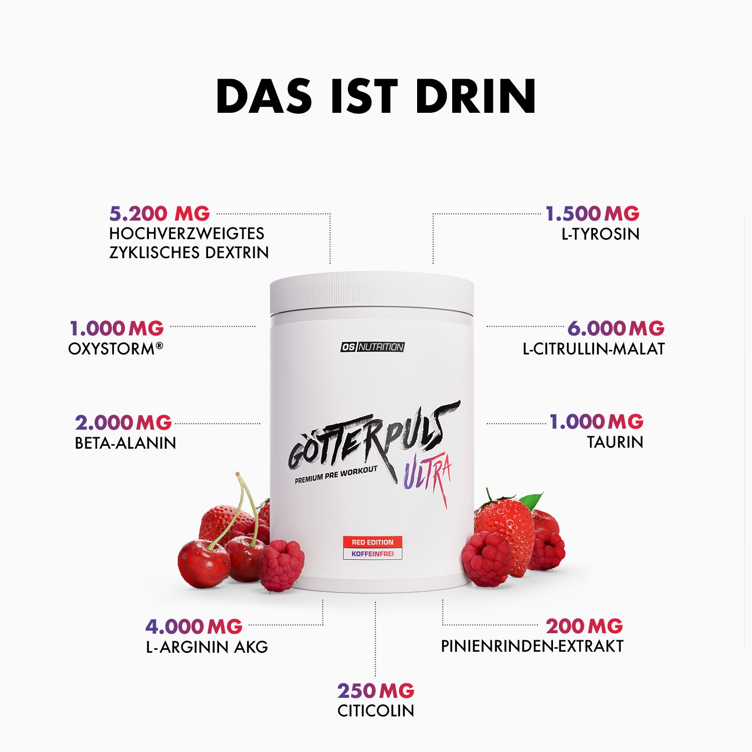 Götterpuls ULTRA - Pre Workout (koffeinfrei)