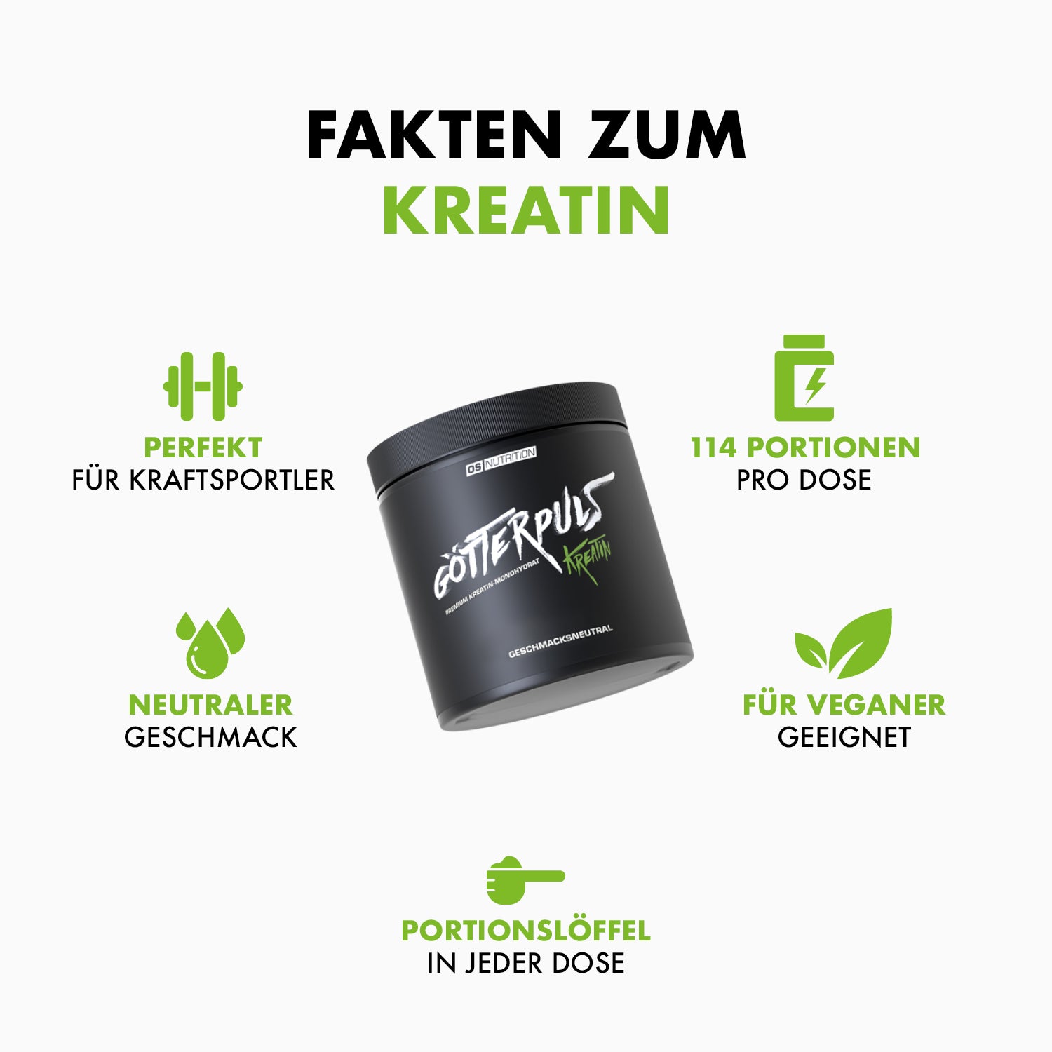 Götterpuls Kreatin - Kreatin-Monohydrat