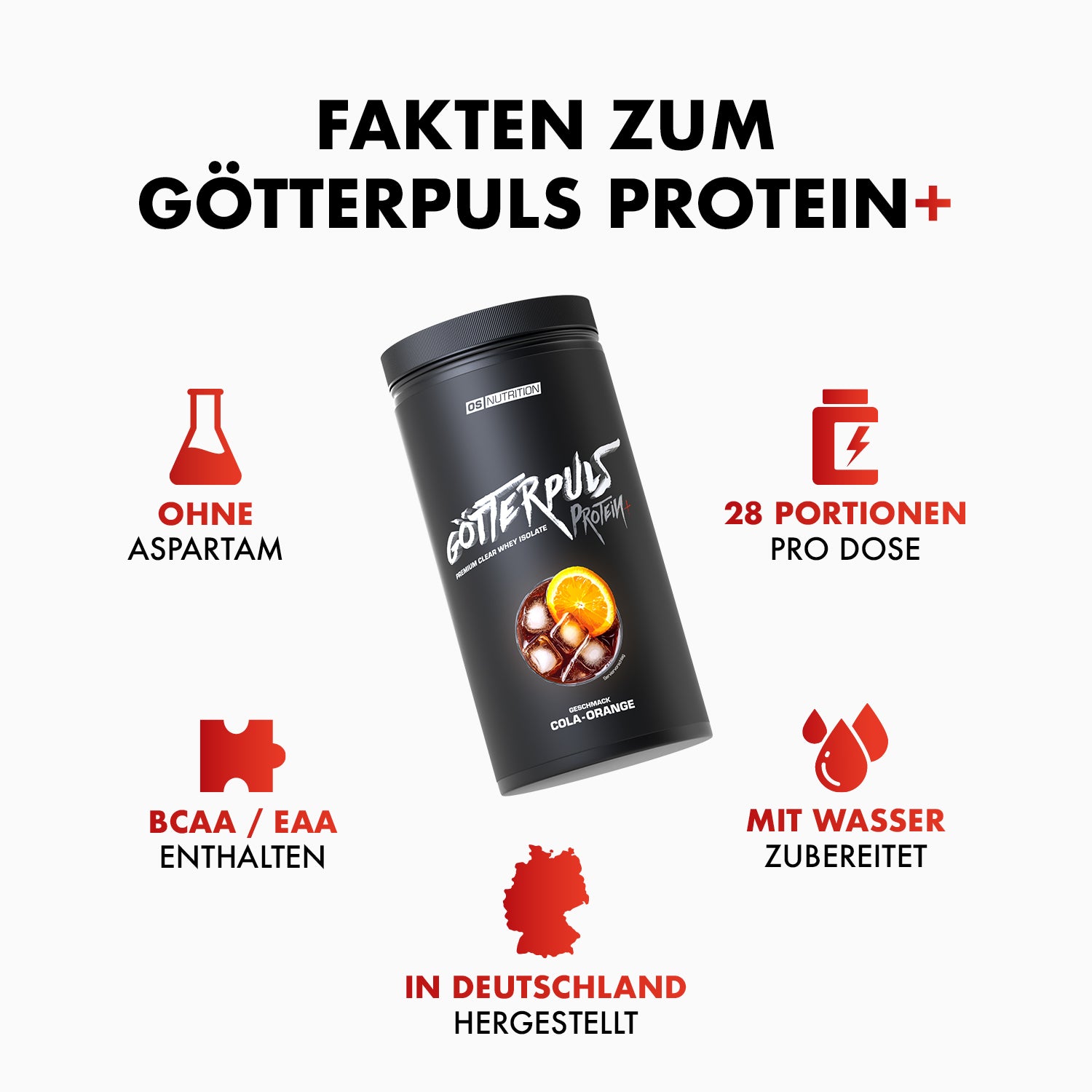 Götterpuls Protein+ – Premium Clear Whey Protein Isolate