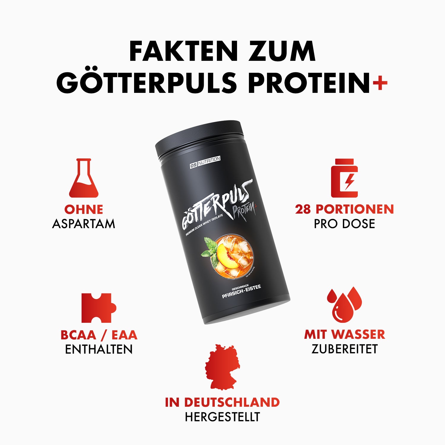 Götterpuls Protein+ – Premium Clear Whey Protein Isolate
