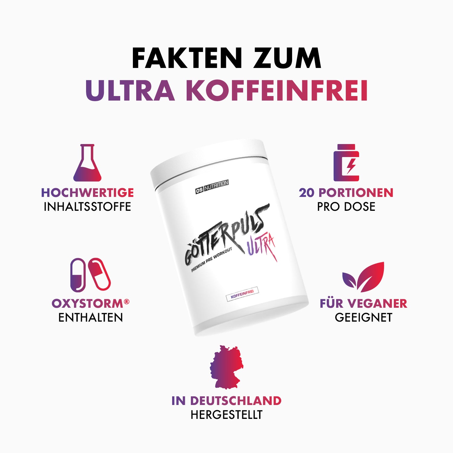 Götterpuls ULTRA - Premium Pre Workout (koffeinfrei)