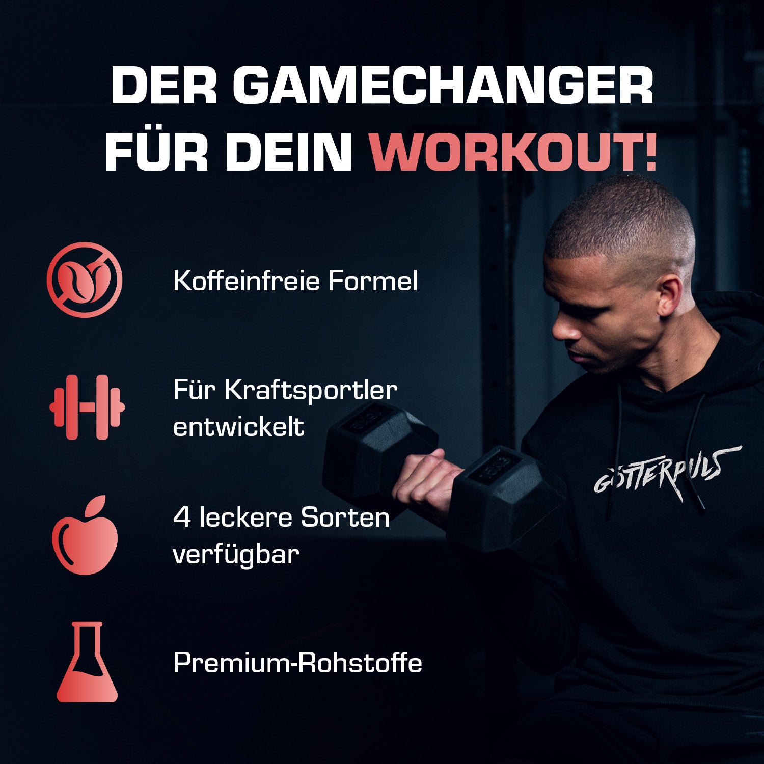 Götterpuls NULL - Premium Pre Workout (koffeinfrei)
