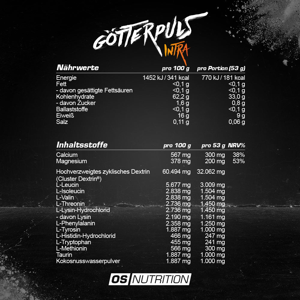 Götterpuls® Intra – Premium Intra Workout Drink 1.060 g