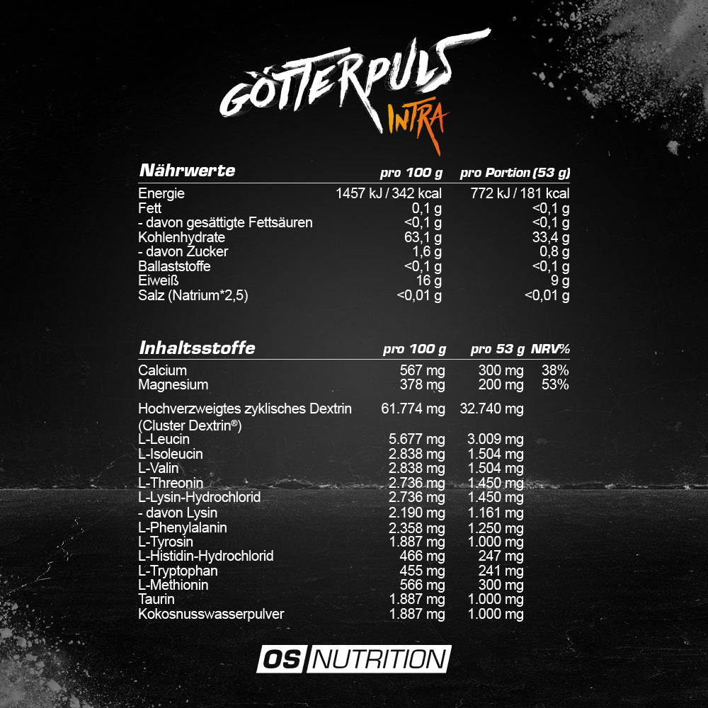 Götterpuls® Intra – Premium Intra Workout Drink 1.060 g