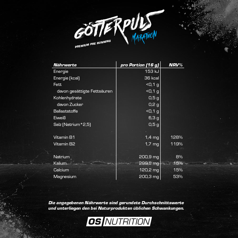 Götterpuls® Marathon - Premium Pre Running 400 g