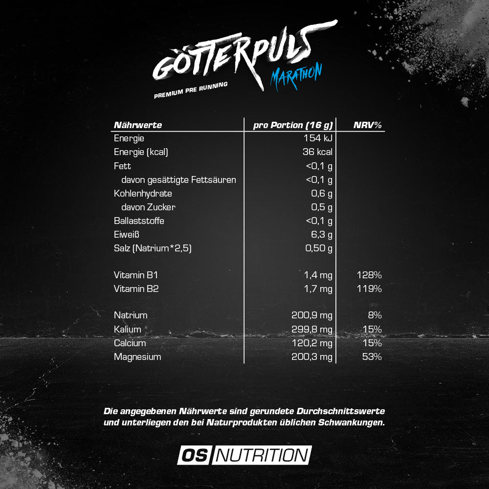 Götterpuls® Marathon - Premium Pre Running 400 g