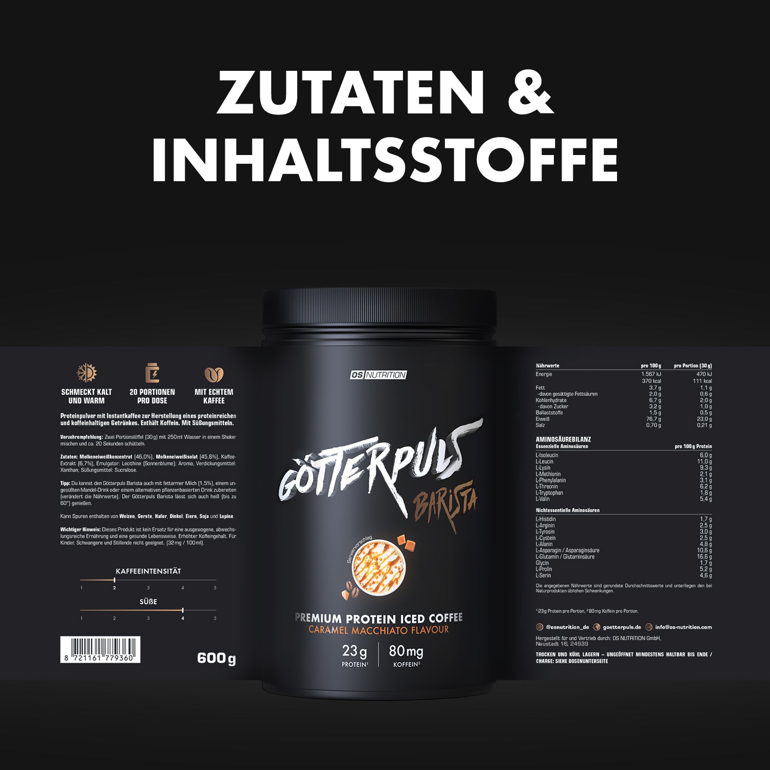 Götterpuls Barista – Premium Protein Iced Coffee