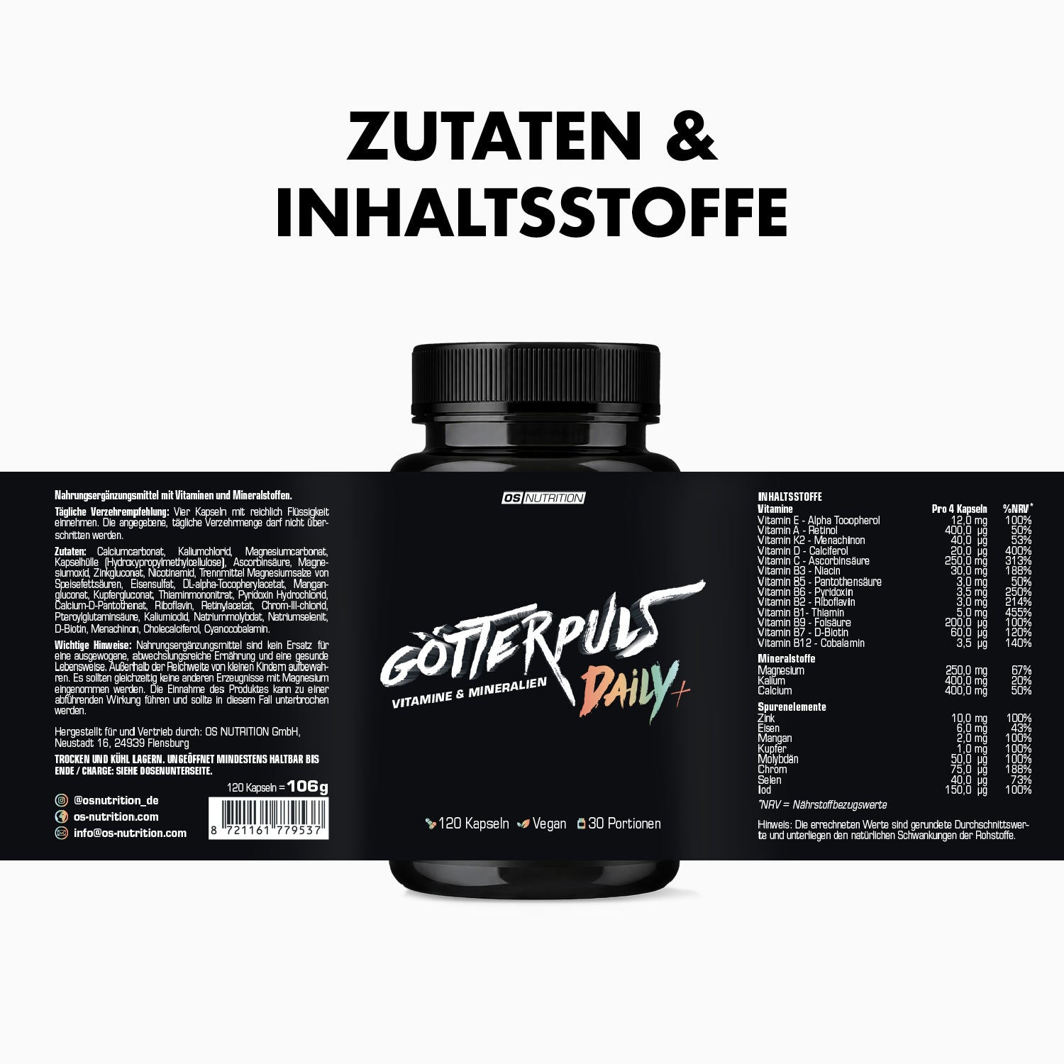 Götterpuls Daily+ – Vitamine & Mineralien