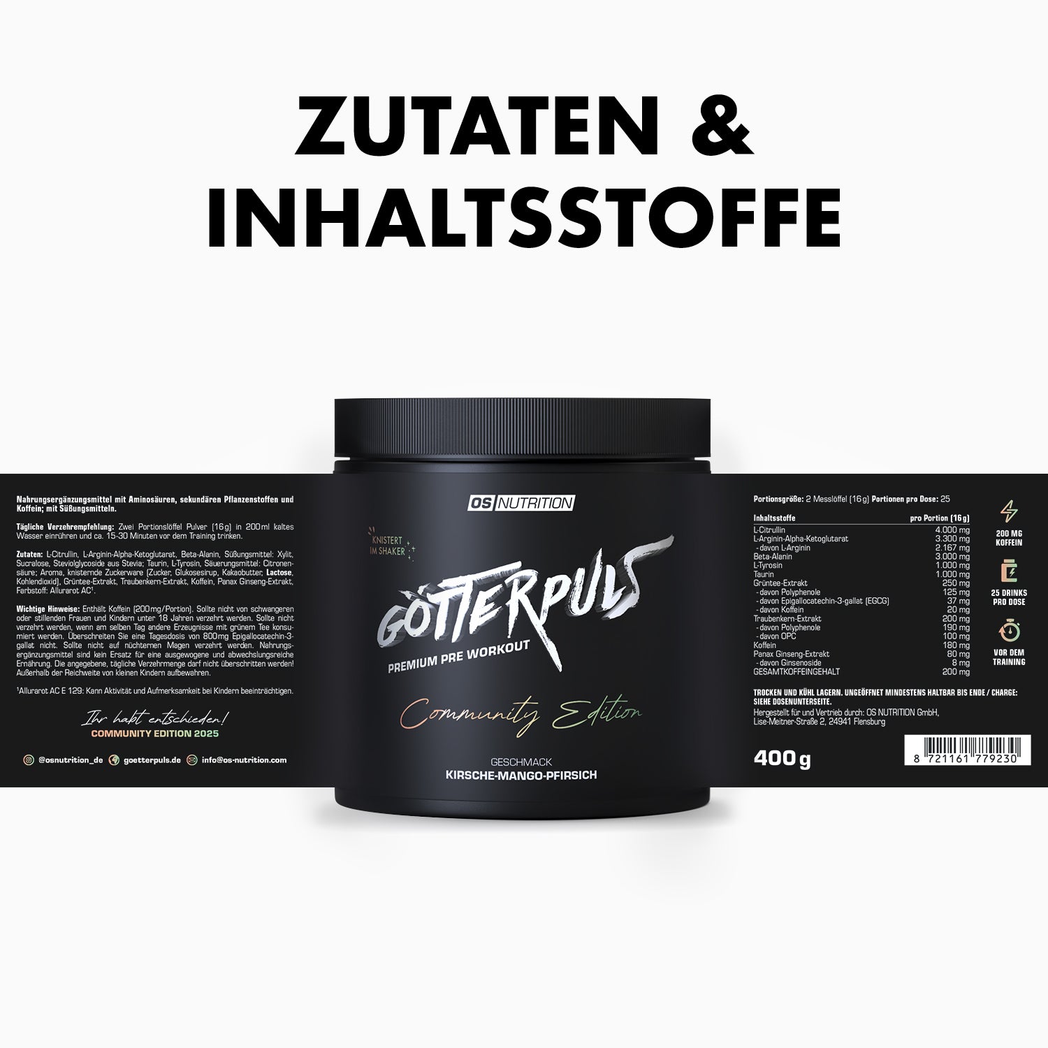 Götterpuls - Premium Pre Workout Community Edition 2025