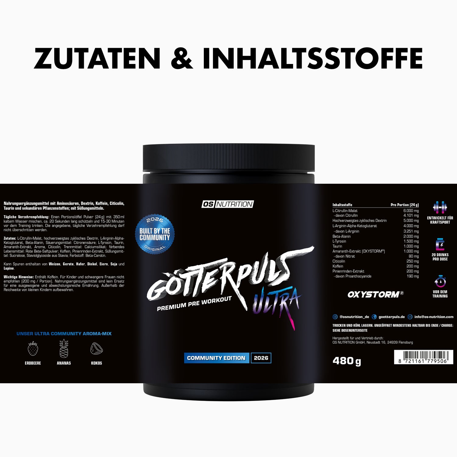 Götterpuls ULTRA Community Edition 2026 - Pre Workout