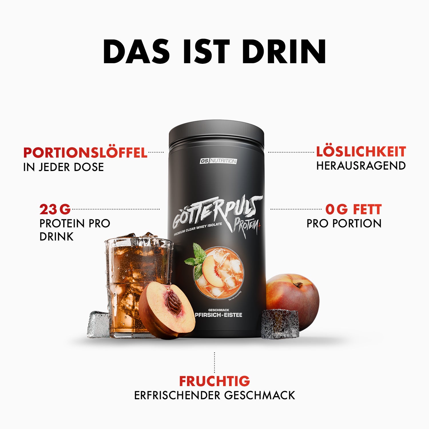 Götterpuls Protein+ – Premium Clear Whey Protein Isolate