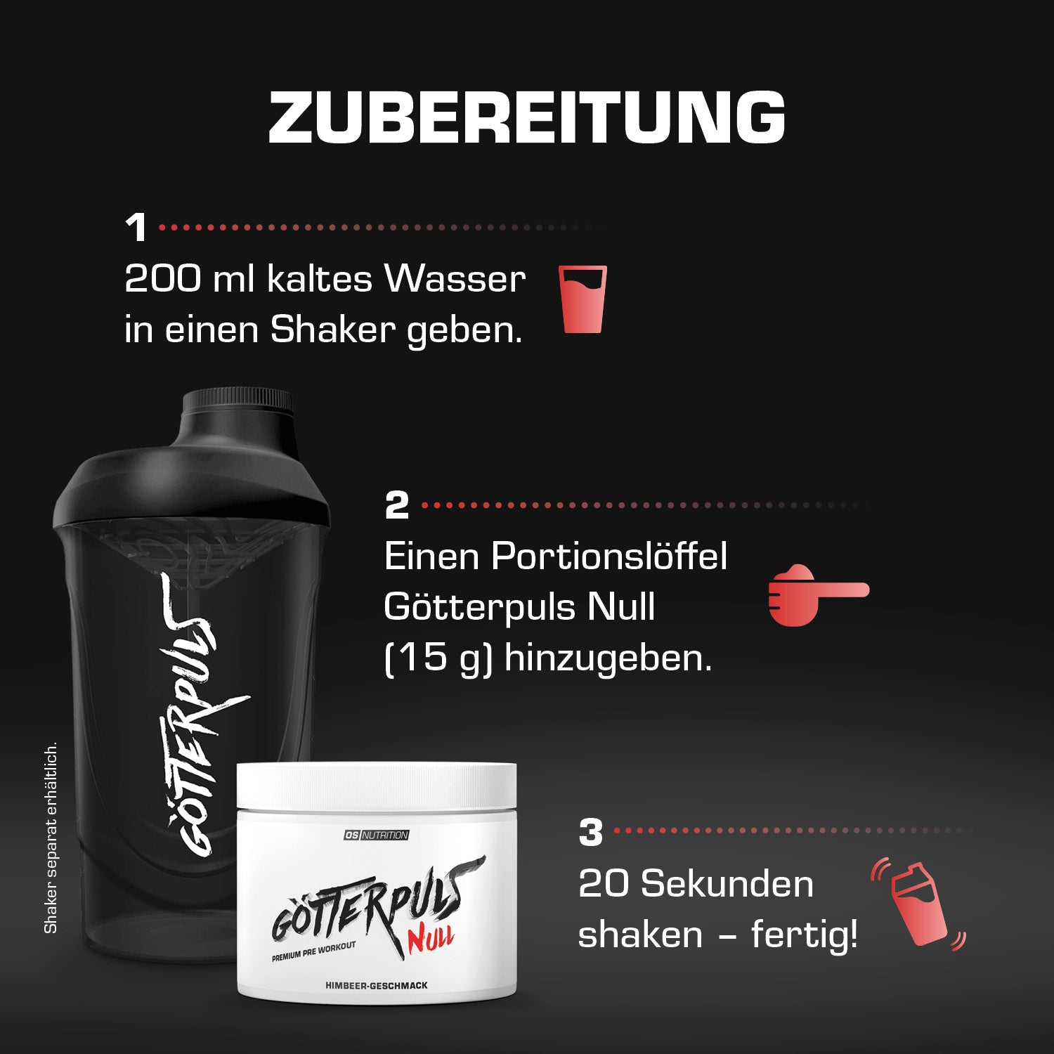 Götterpuls NULL - Premium Pre Workout (koffeinfrei)