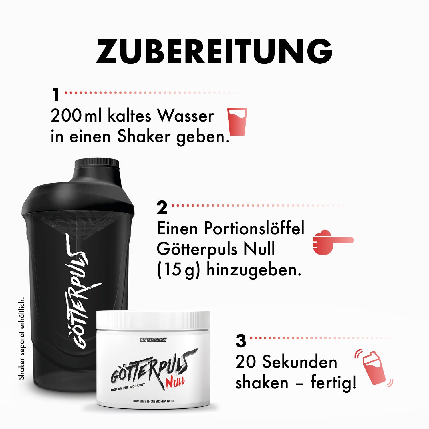 Götterpuls NULL - Pre Workout (koffeinfrei)