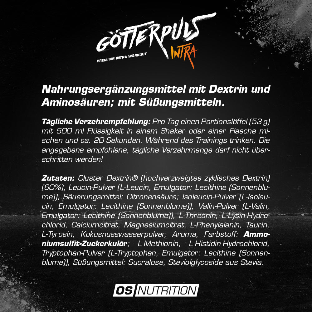 Götterpuls® Intra – Premium Intra Workout Drink 1.060 g