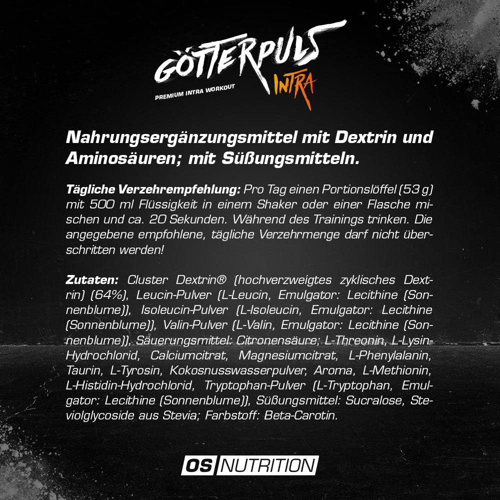 Götterpuls® Intra – Premium Intra Workout Drink 1.060 g