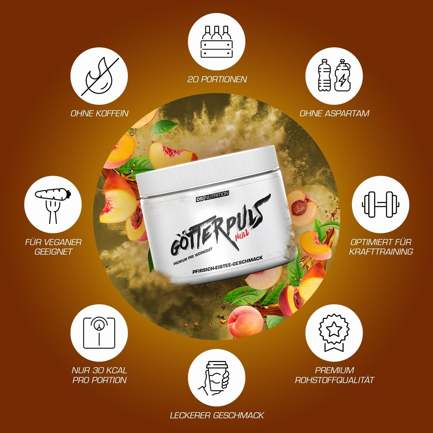 Götterpuls NULL - Premium Pre Workout (koffeinfrei)