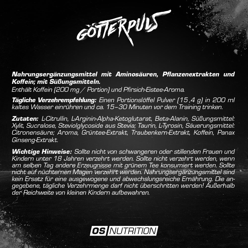 Götterpuls® - Premium Pre Workout 308 g