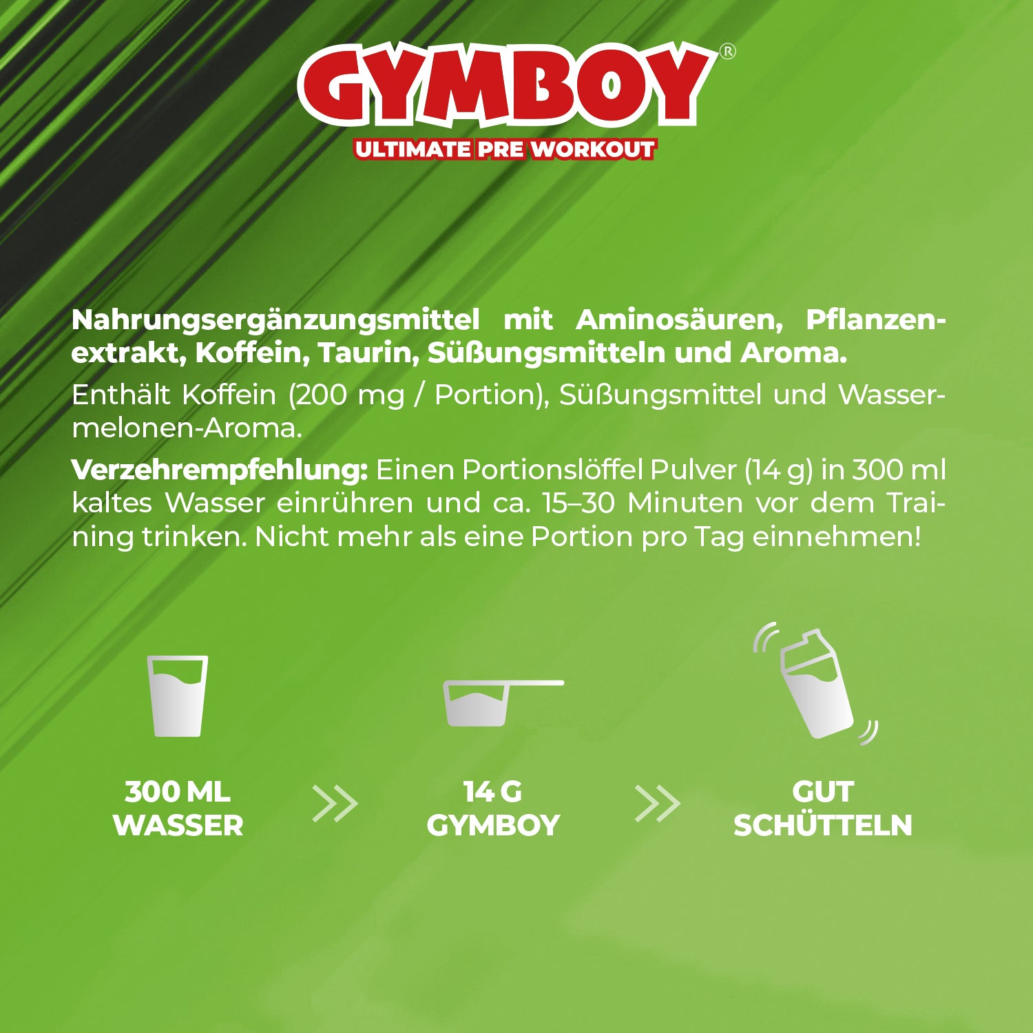 GYMBOY® – Pre Workout Martial Melon Edition 392 g