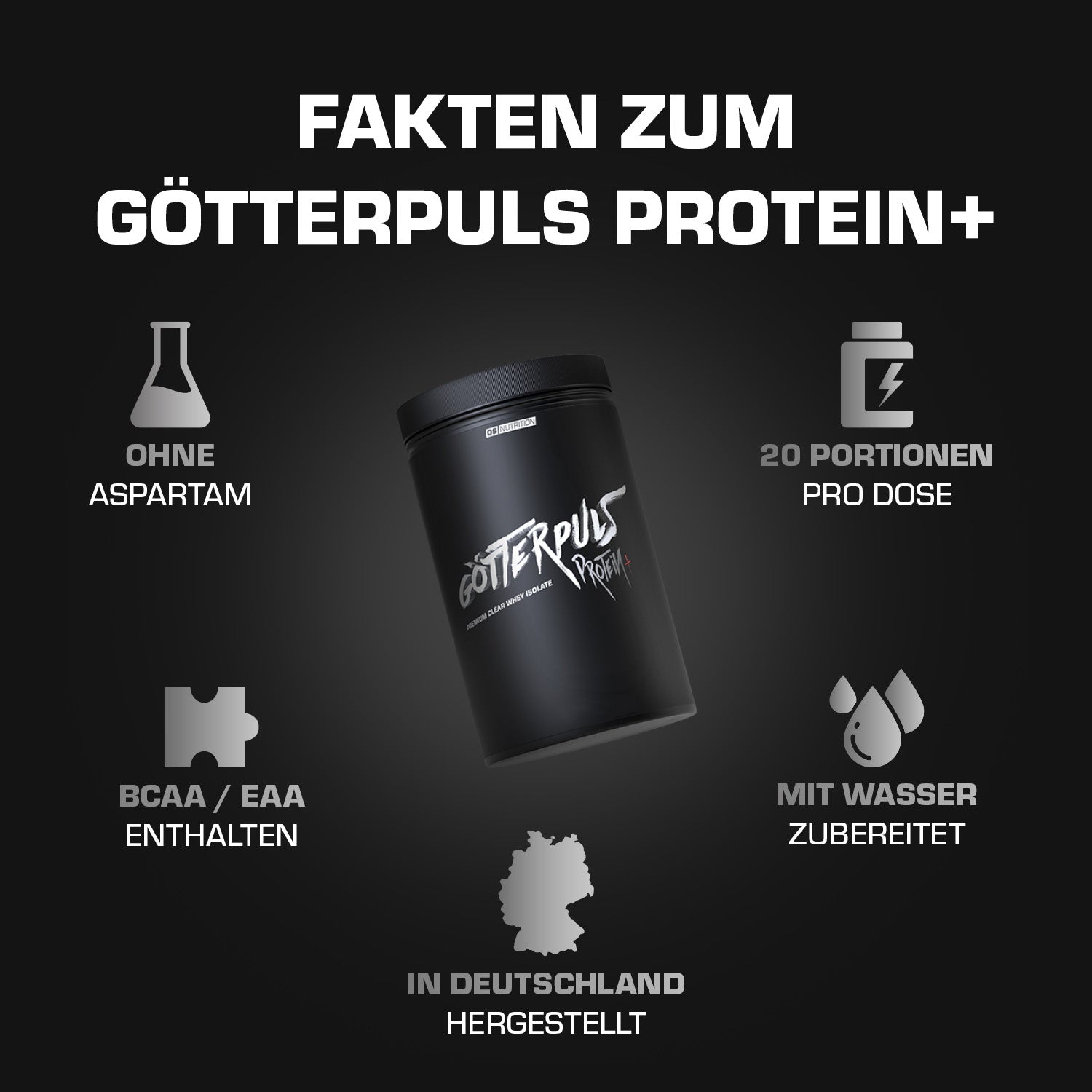 Götterpuls® Protein+ – Premium Clear Whey Isolate 600 g