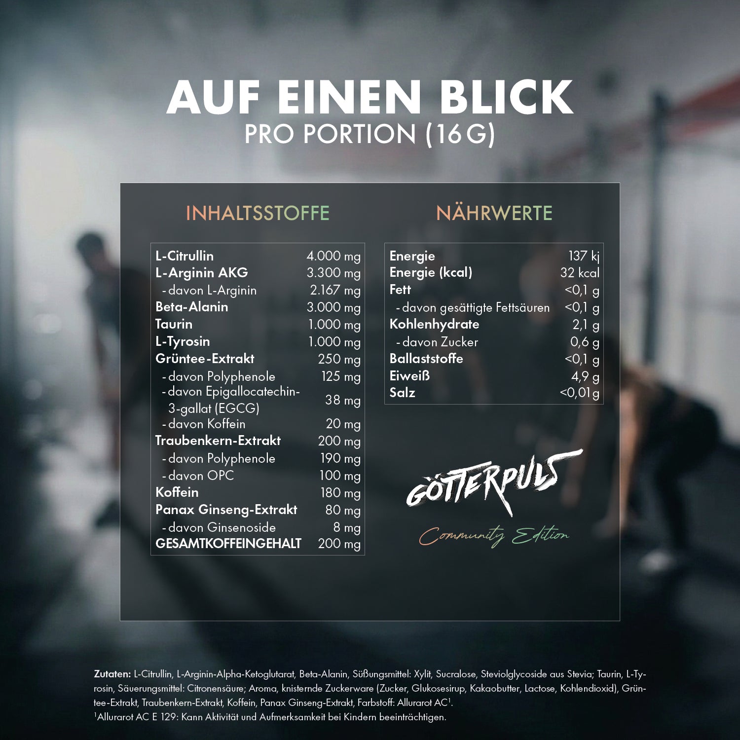 Götterpuls Community Edition 2025 - Pre Workout