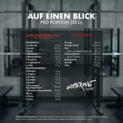 Götterpuls Protein+ – Clear Whey Protein Isolate