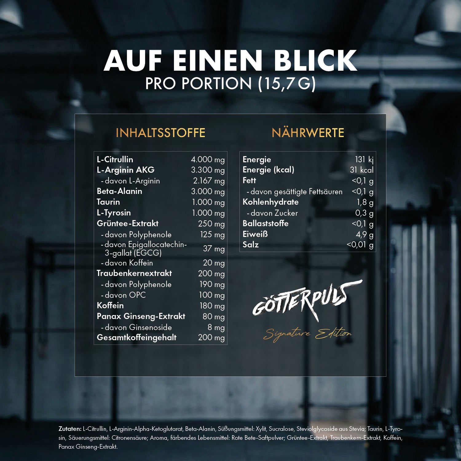 Götterpuls Signature Edition - Pre Workout