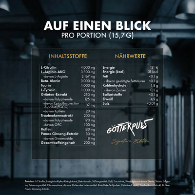 Götterpuls Signature Edition - Pre Workout