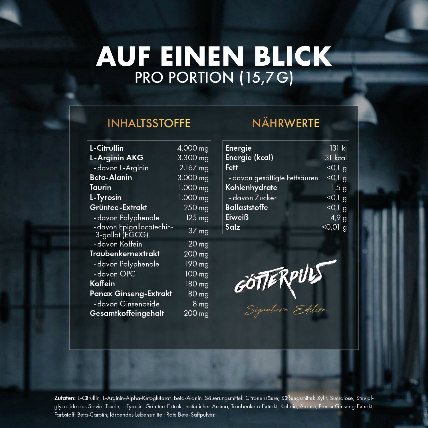 Götterpuls Signature Edition - Pre Workout