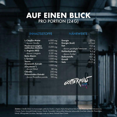 Götterpuls ULTRA Community Edition 2026 - Pre Workout (koffeinfrei)