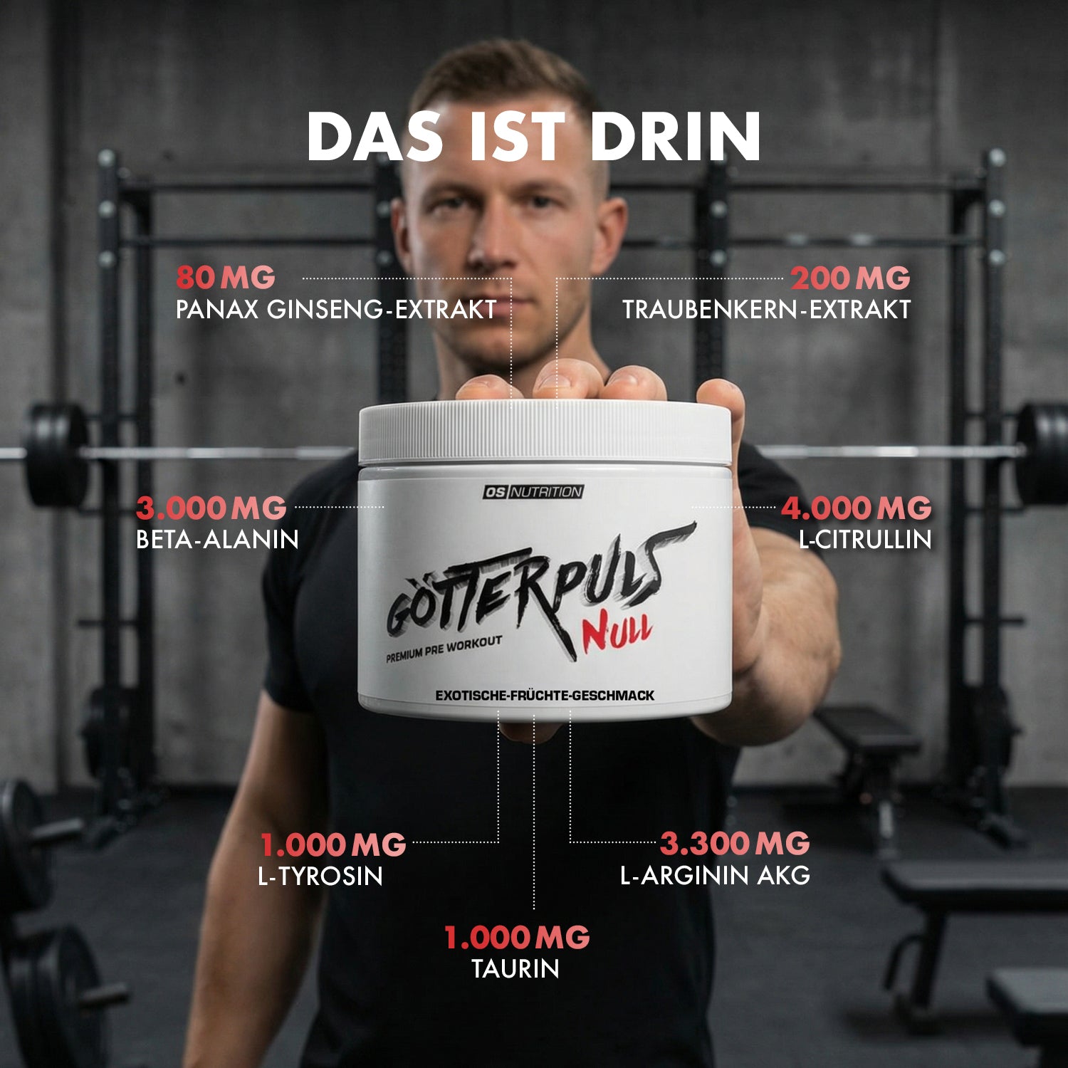 Götterpuls NULL - Pre Workout (koffeinfrei)