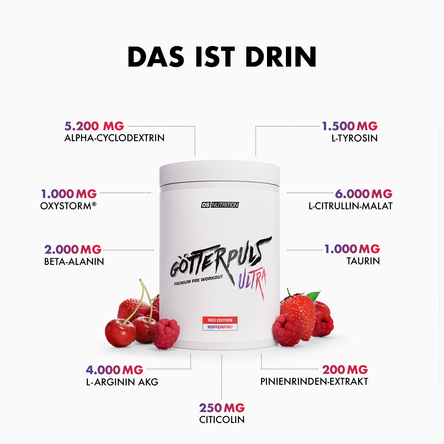 Götterpuls ULTRA - Premium Pre Workout (koffeinfrei)