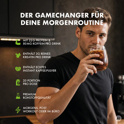 Götterpuls Barista+ – Protein Iced Coffee + Kreatin