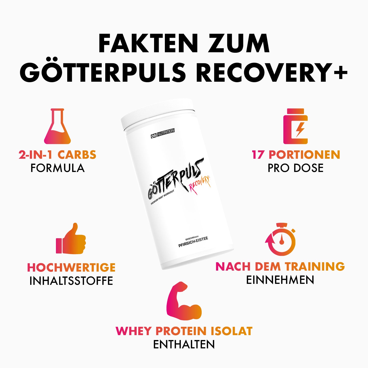 Götterpuls Recovery+ – Premium Post Workout Drink