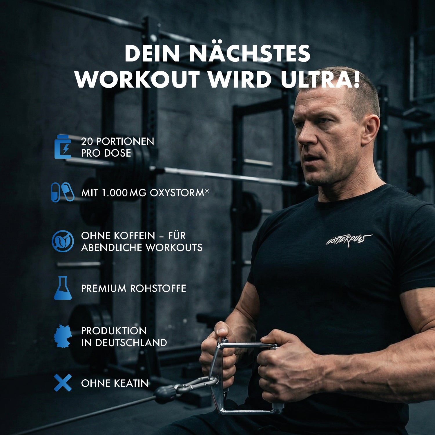 Götterpuls ULTRA Community Edition 2026 - Pre Workout (koffeinfrei)