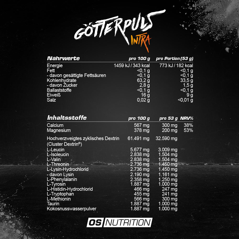 Götterpuls® Intra – Premium Intra Workout Drink 1.060 g