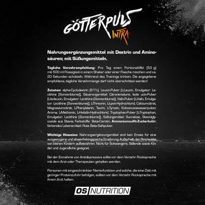 Götterpuls® Intra – Premium Intra Workout Drink