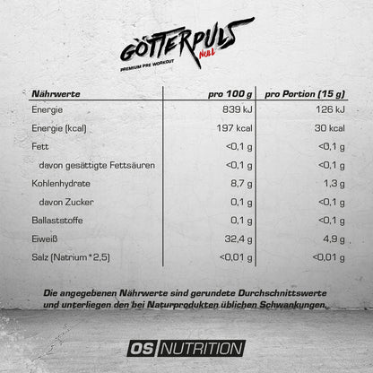 Götterpuls® NULL - Premium Pre Workout (koffeinfrei)