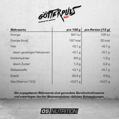 Götterpuls® NULL - Premium Pre Workout (koffeinfrei)