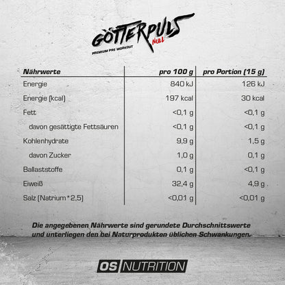 Götterpuls® NULL - Premium Pre Workout (koffeinfrei)