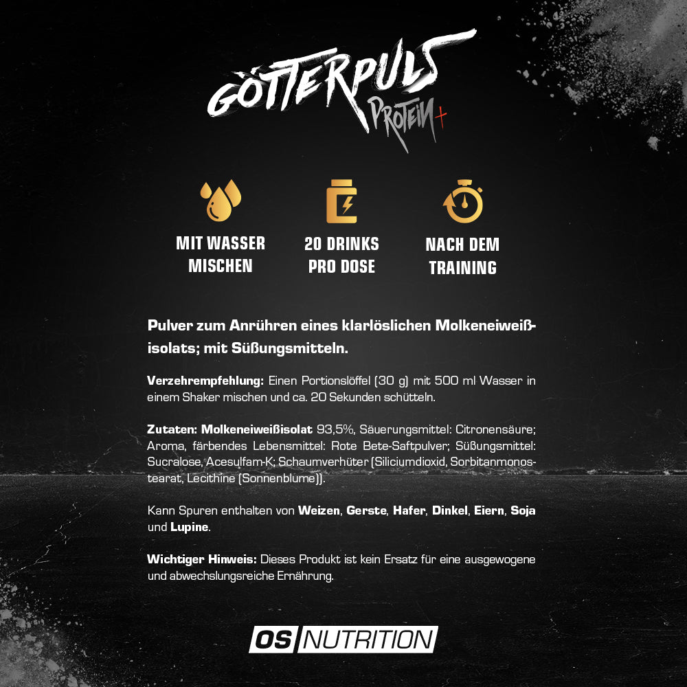 Götterpuls® Protein+ – Premium Clear Whey Isolate