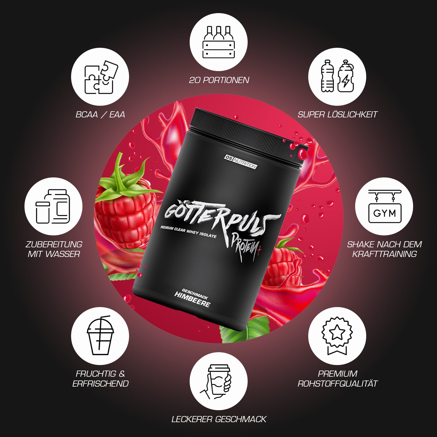 Götterpuls® Protein+ – Premium Clear Whey Isolate