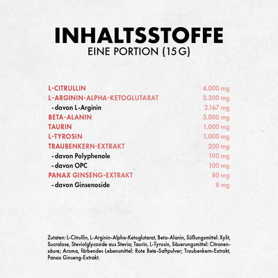 Götterpuls NULL - Pre Workout (koffeinfrei)