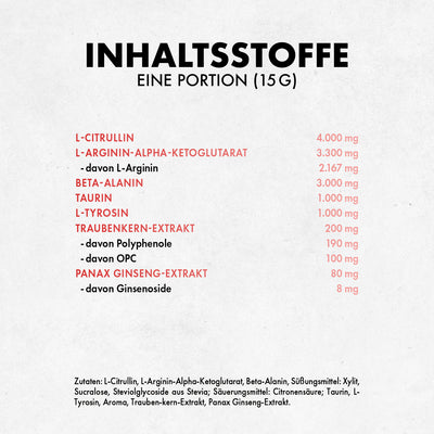 Götterpuls NULL - Pre Workout (koffeinfrei)