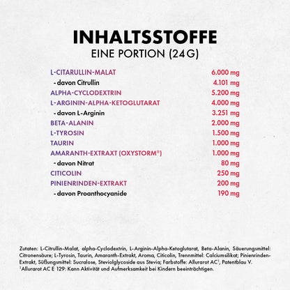 Götterpuls ULTRA - Premium Pre Workout (koffeinfrei)