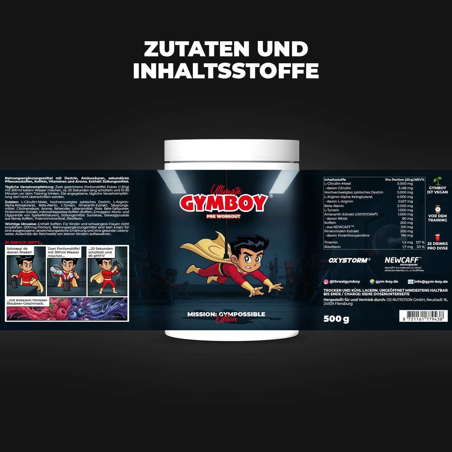 GYMBOY Pre Workout