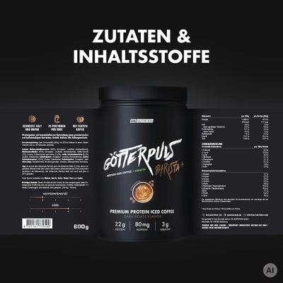 Götterpuls Barista+ – Protein Iced Coffee + Kreatin