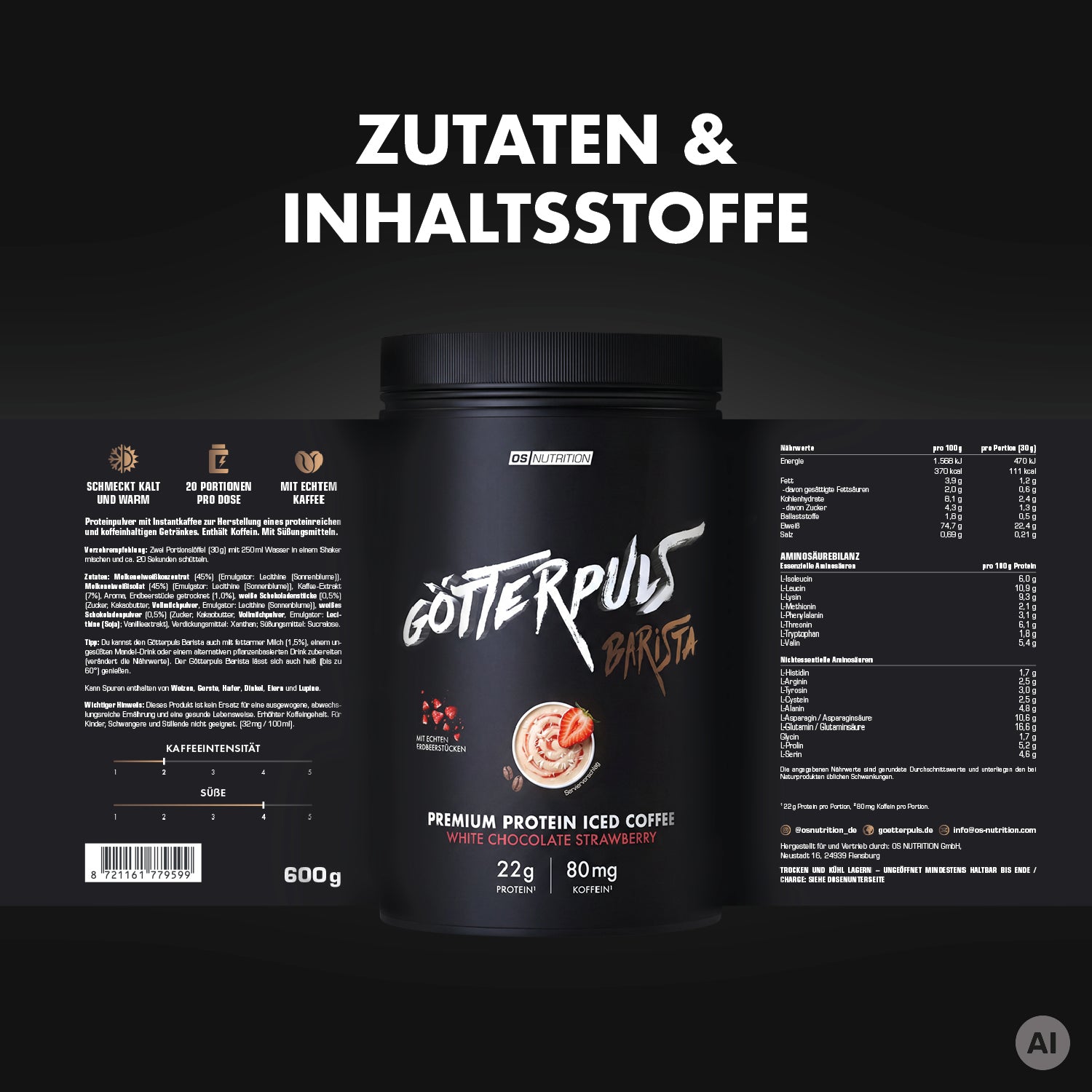 Götterpuls Barista – Protein Iced Coffee