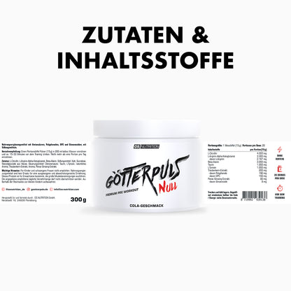 Götterpuls NULL - Premium Pre Workout (koffeinfrei)